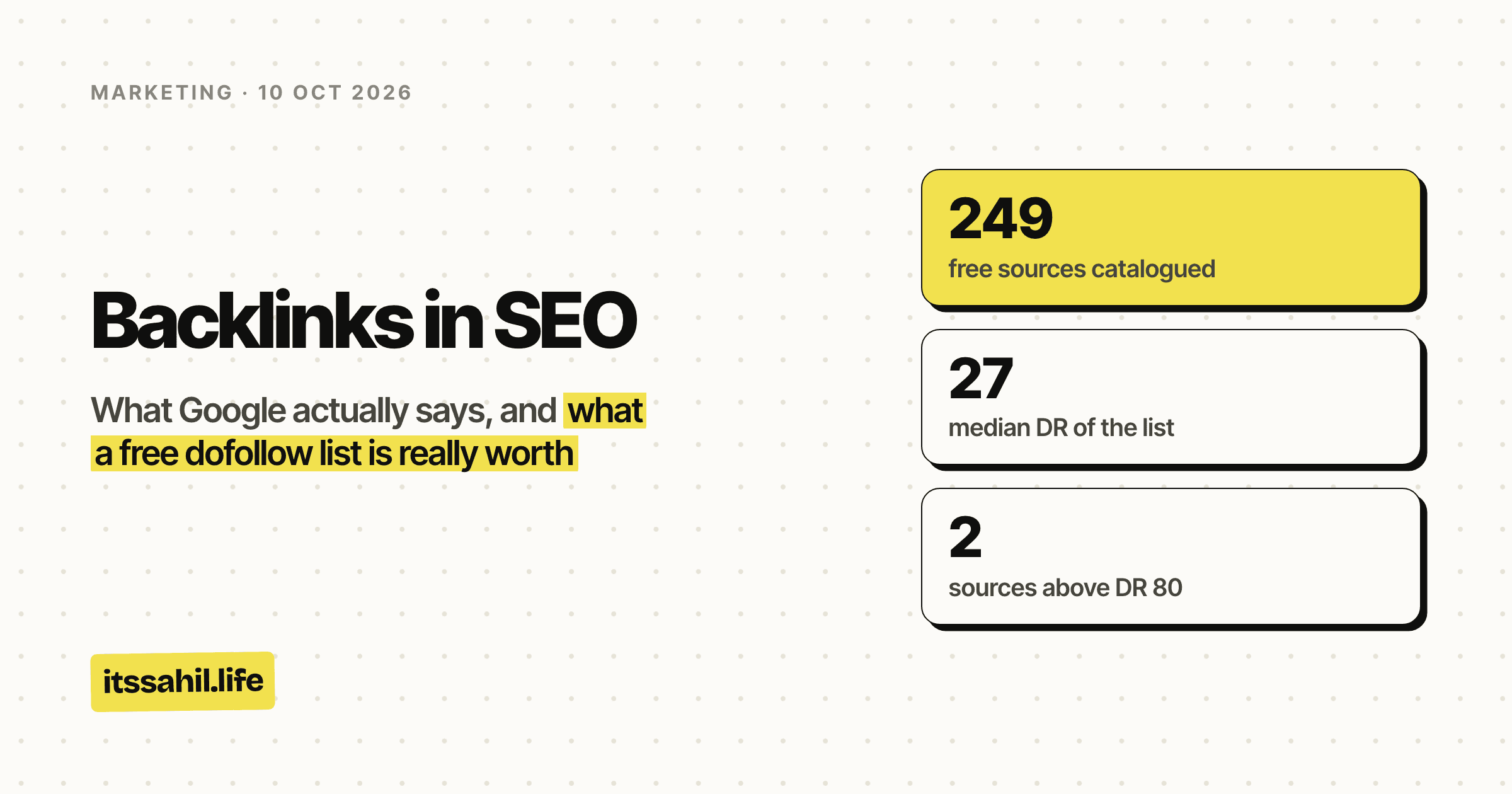 Cover for Backlinks in SEO